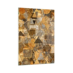 Tablou pe sticlă - Lumea băgată în formă - 50x70 cm