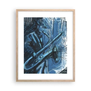 Poster în ramă de stejar deschis - Rapsodie urbană - 40x50 cm