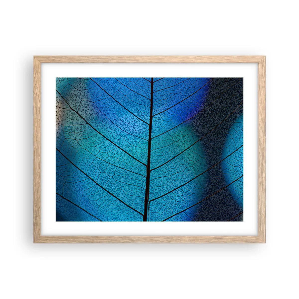 Poster în ramă de stejar deschis - Construcție de finețe - 50x40 cm