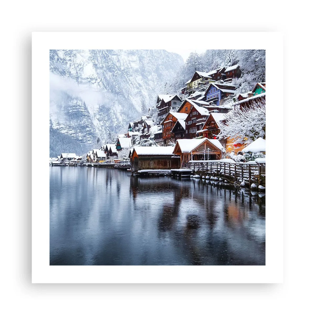 Poster - În decor de iarnă - 50x50 cm