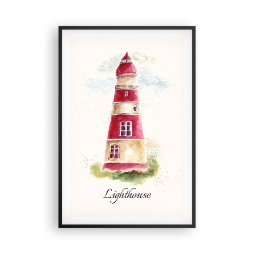 Poster în ramă neagră - Întotdeauna vreme bună - 61x91 cm