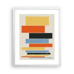 Poster în ramă albă - Înregistrare muzicală - 40x50 cm