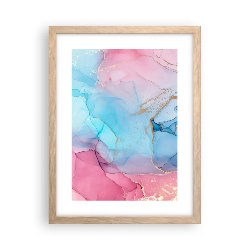 Poster în ramă de stejar deschis - Întâlnire și întrepătrundere - 30x40 cm