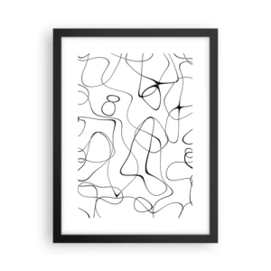 Poster în ramă neagră - Căile vieții, căile destinului - 30x40 cm