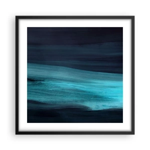 Poster în ramă neagră - Du-te cu fluxul - 50x50 cm