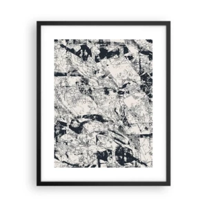 Poster în ramă neagră - Întrepătrunderea contrariilor - 40x50 cm