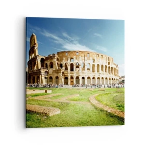 Tablou pe pânză - Încă mai poți auzi zgomotul armelor - 70x70 cm