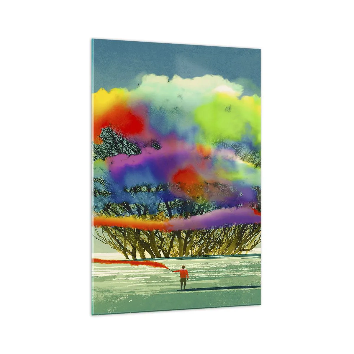 Tablou pe sticlă - Aducând această lume la viață - 70x100 cm