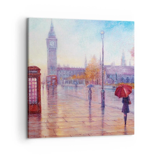 Tablou pe pânză - O zi de toamnă londoneză - 60x60 cm
