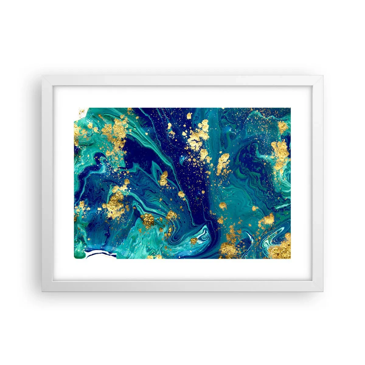 Poster în ramă albă - Petale de soare  - 40x30 cm