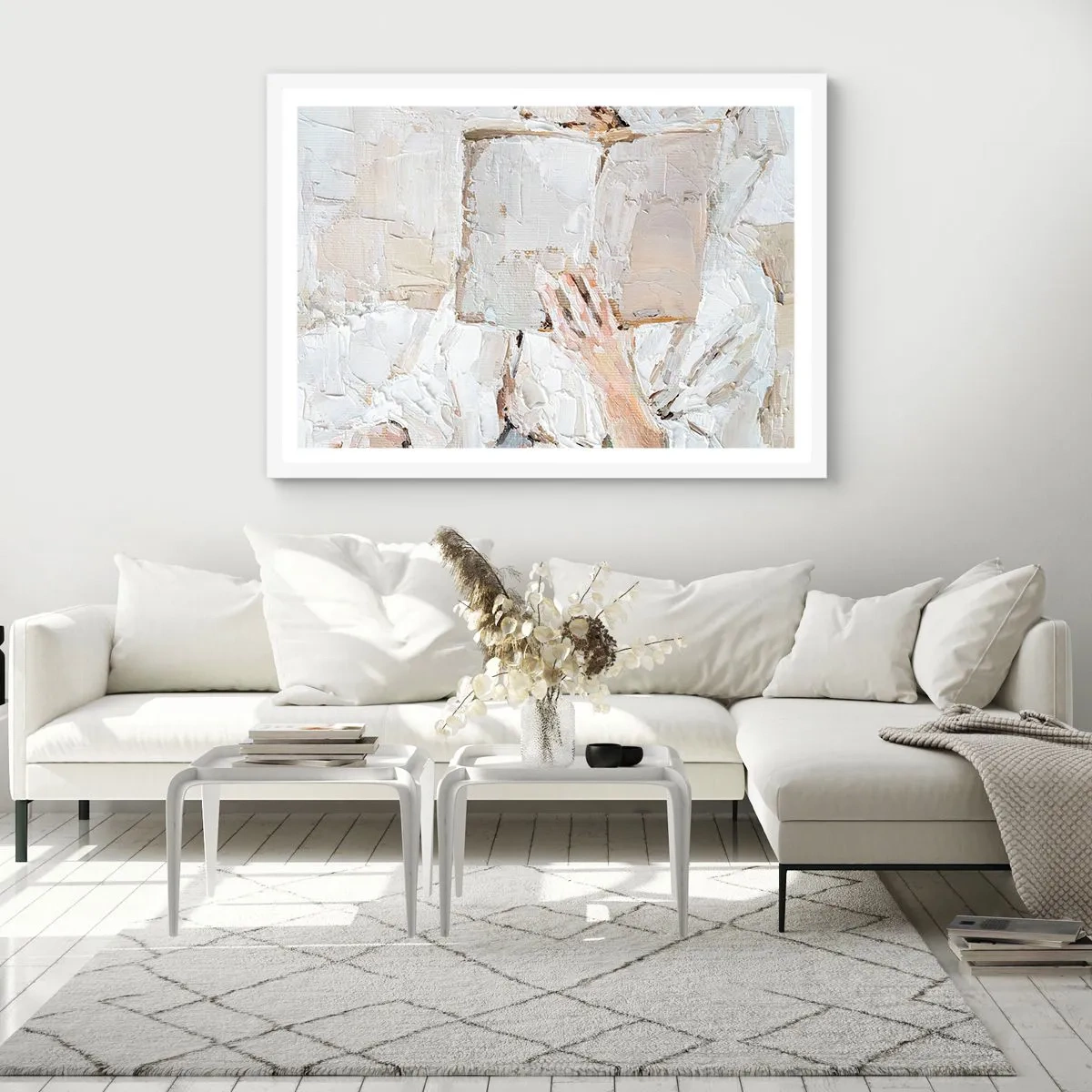 Poster în ramă albă - Într-o altă lume - 70x50 cm