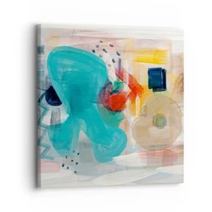 Tablou pe pânză - Joc plin de culoare - 30x30 cm