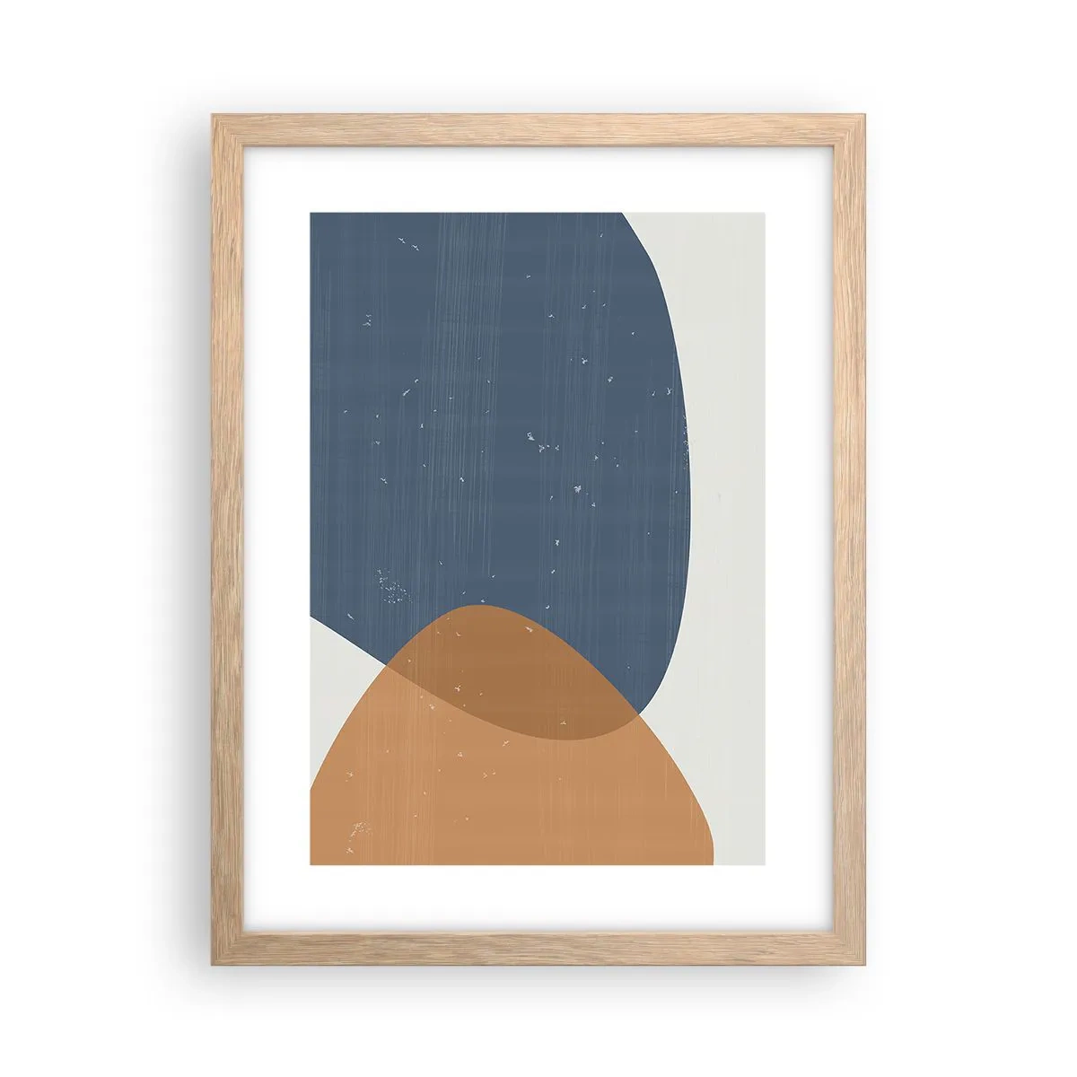 Poster în ramă de stejar deschis - Ovale și influențe - 30x40 cm