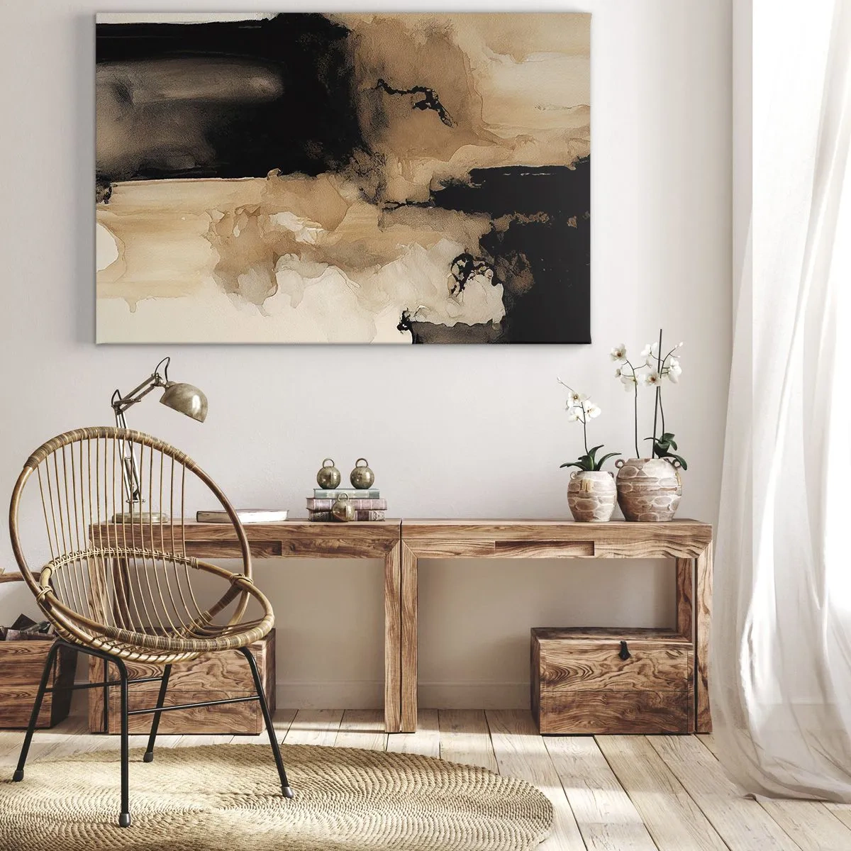 Tablou pe pânză - O abstractizare intrigantă - 70x50 cm