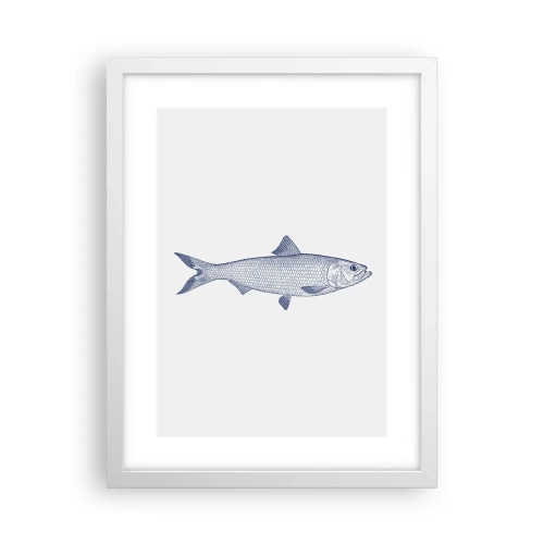 Poster în ramă albă - Salutări din mările nordice - 30x40 cm