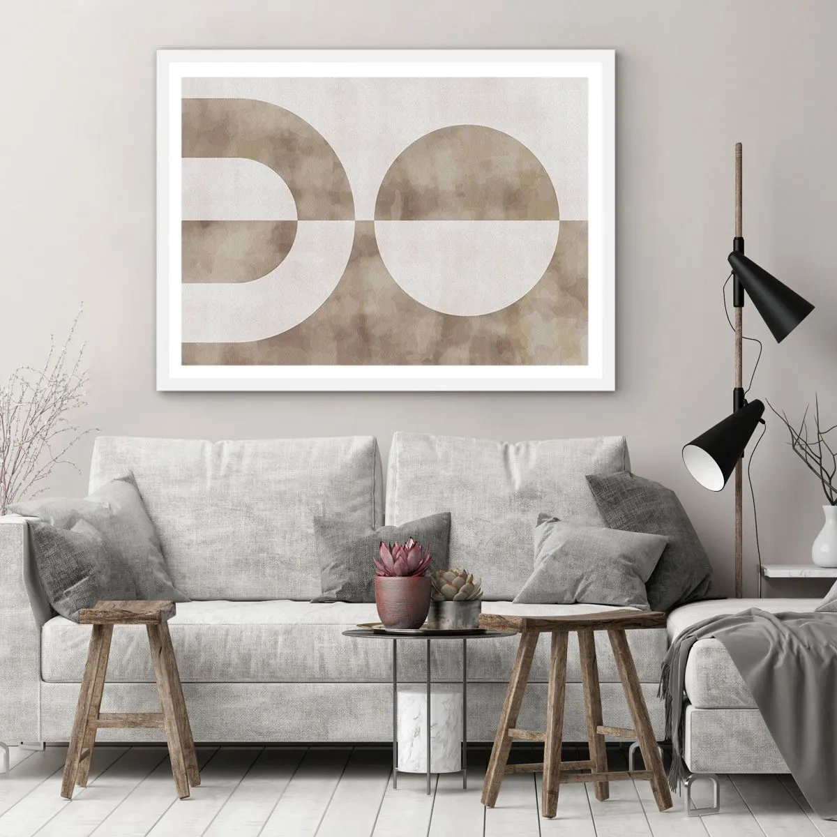 Poster în ramă albă - Similitudini și diferențe - 50x40 cm