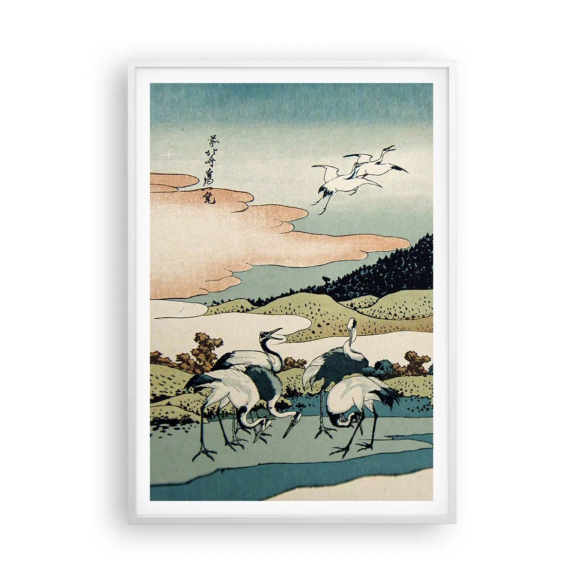 Poster în ramă albă - În mod japonez - 70x100 cm