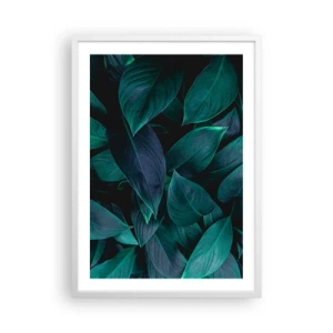 Poster în ramă albă - Verdeața în sine - 50x70 cm