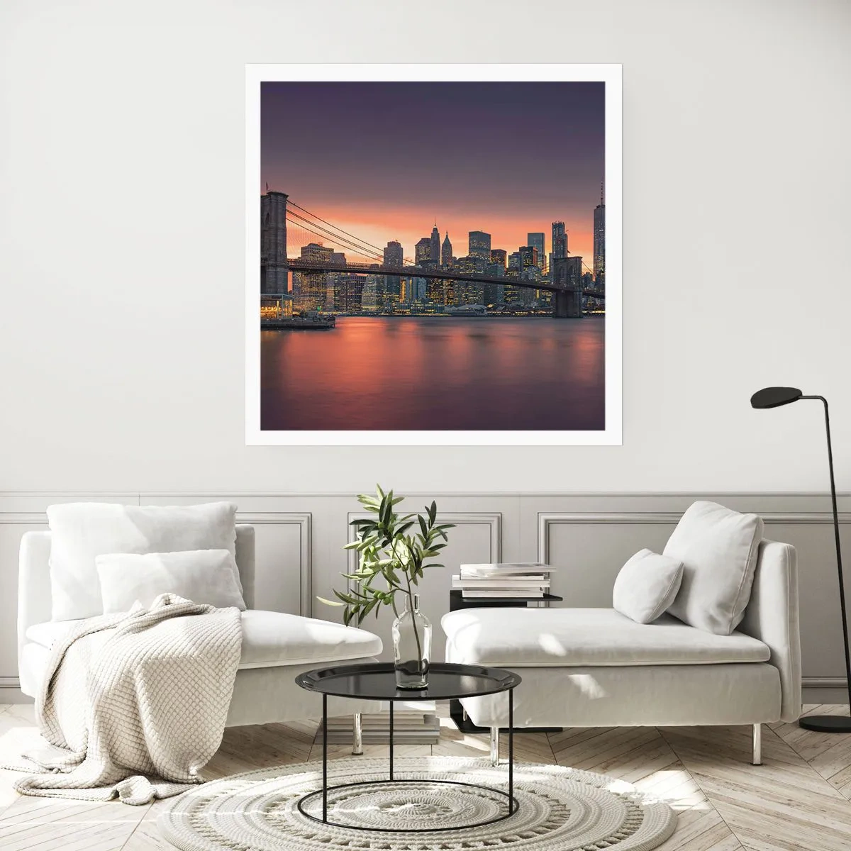 Poster - Scufundate în tăcerea liliachie - 30x30 cm