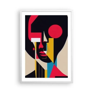 Poster în ramă albă - Lumea ei interioară - 50x70 cm