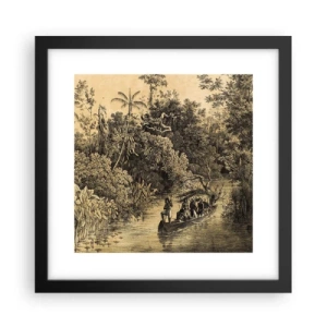Poster în ramă neagră - Călătorie la sursă - 30x30 cm