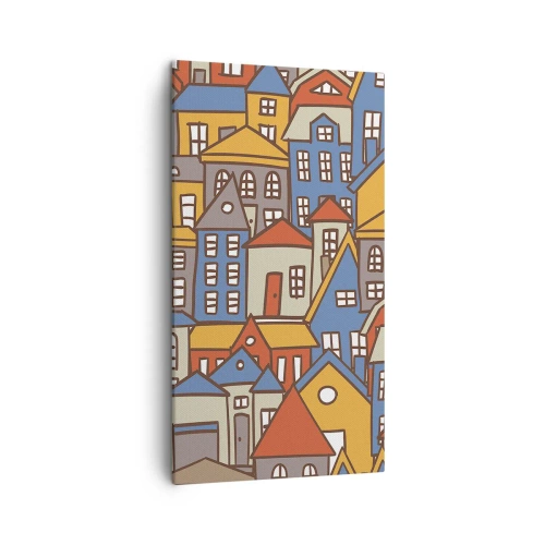 Tablou pe pânză - În spatele casei - 45x80 cm