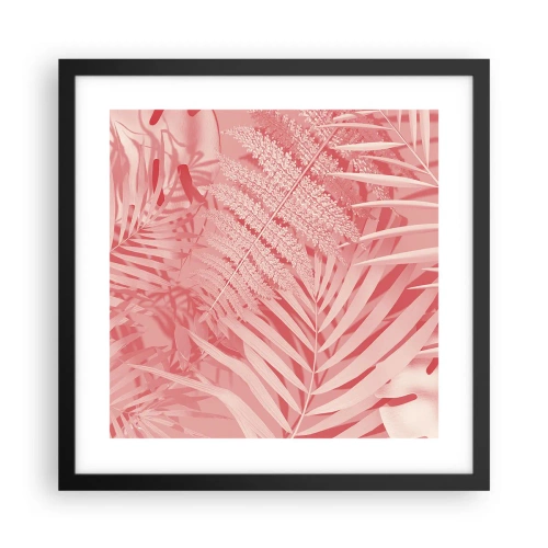 Poster în ramă neagră - Conceptul roz - 40x40 cm