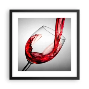 Poster în ramă neagră - Culoare - mișcare - sunet - 40x40 cm