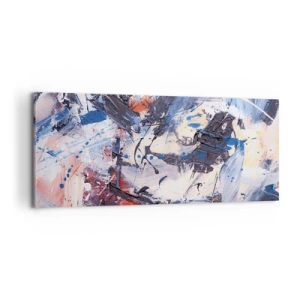 Tablou pe pânză - Dansul nebun al abstracției - 100x40 cm
