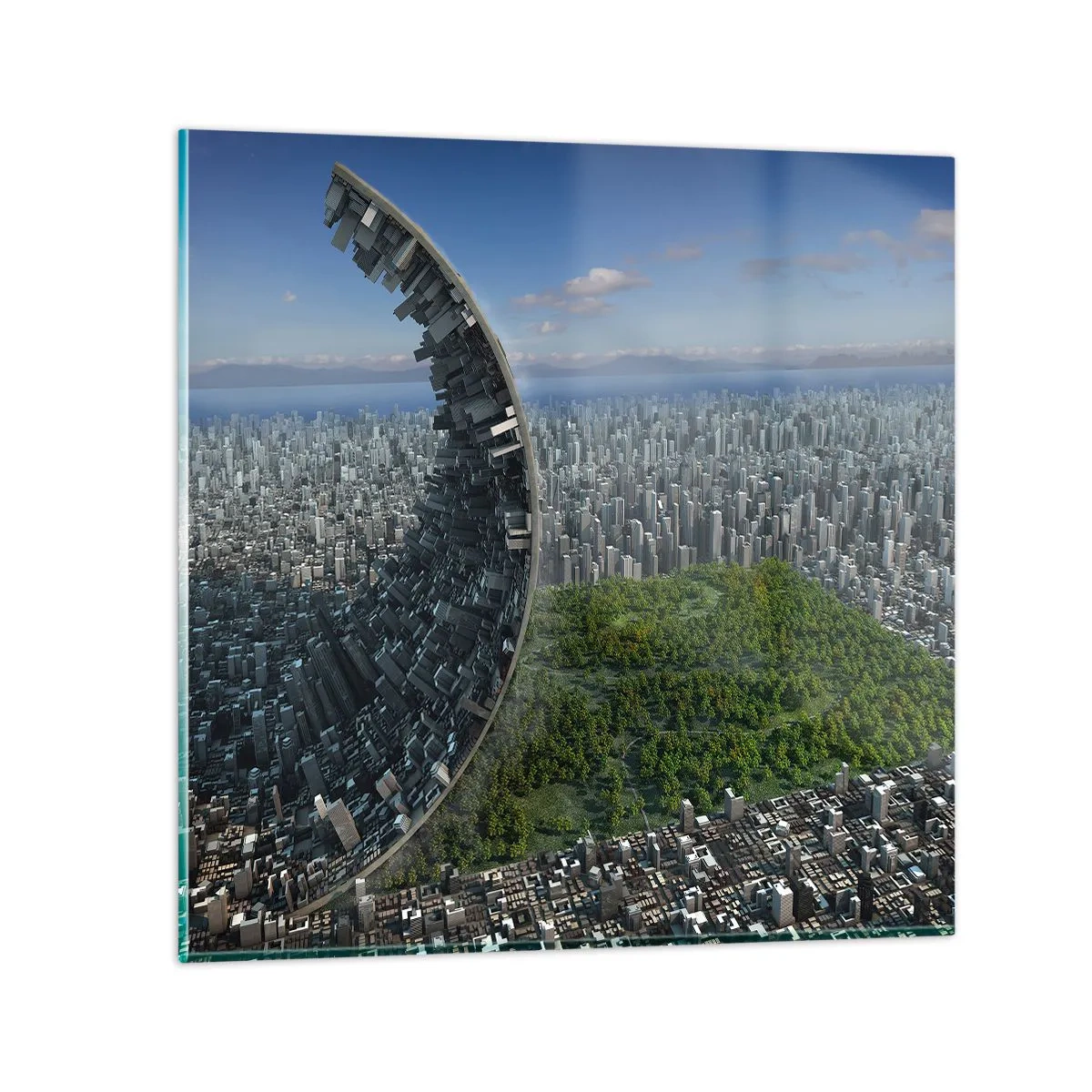 Tablou pe sticlă - Natura este eternă - 30x30 cm