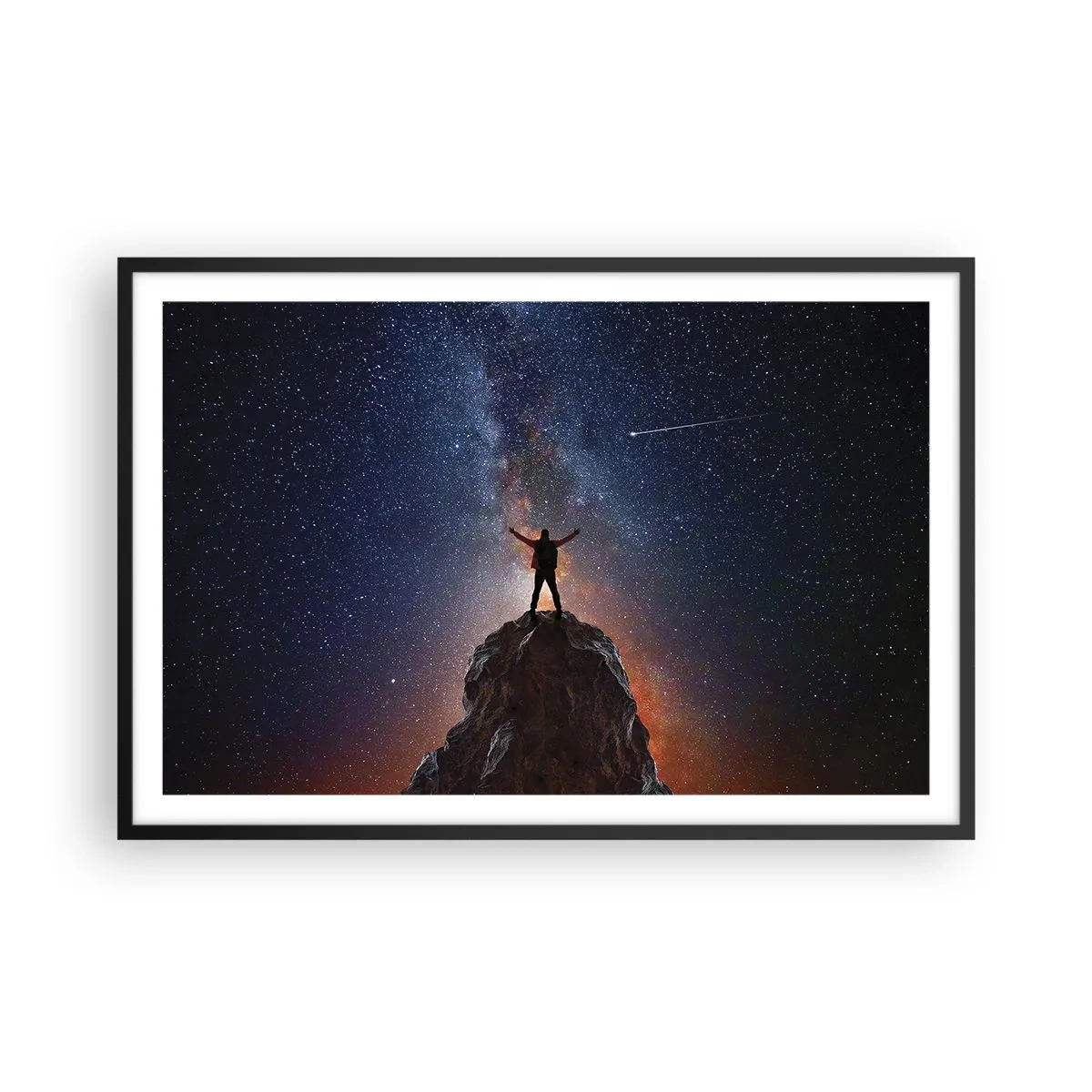 Poster în ramă neagră - Puterea este cu mine! - 91x61 cm