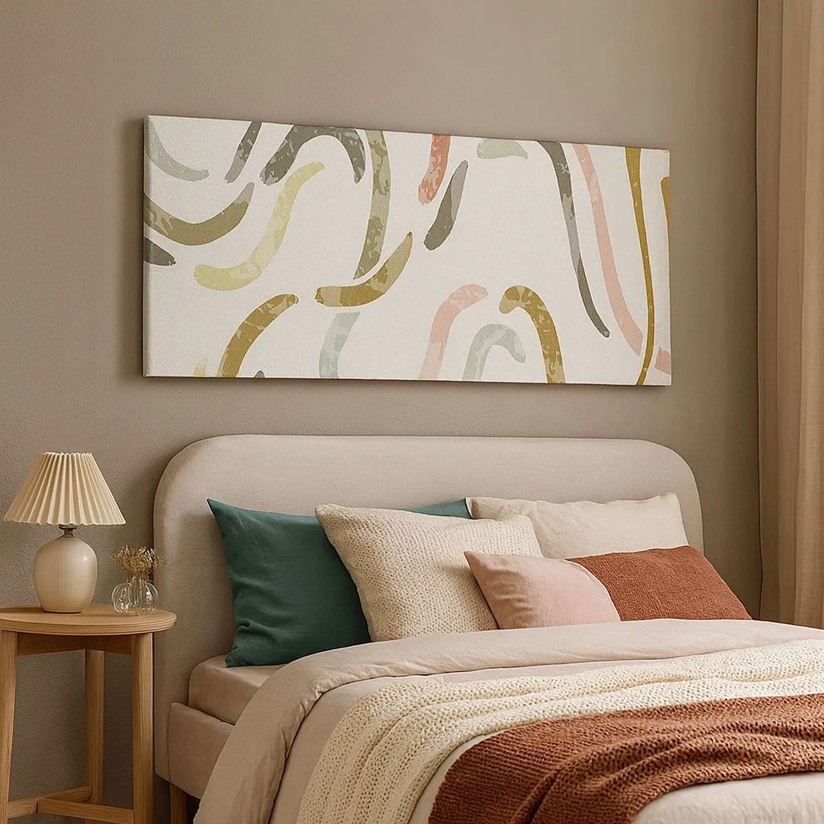 Tablou pe pânză - Dansul vesel al abstracției - 100x40 cm