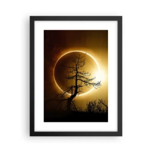 Poster în ramă neagră - Eclipsă totală - 30x40 cm