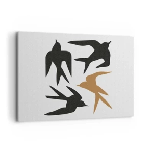 Tablou pe pânză - Jocurile rândunelelor - 100x70 cm