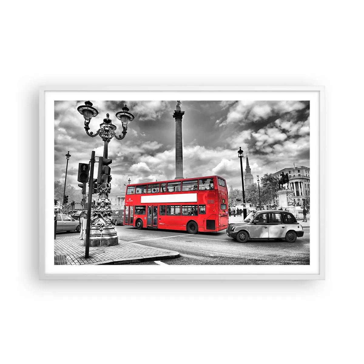 Poster în ramă albă - Adevărata forță vitală a orașului - 91x61 cm