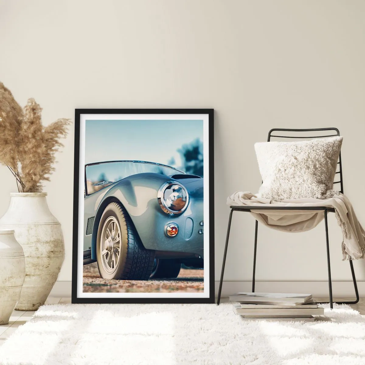 Poster în ramă neagră - Pentru că stilul contează - 61x91 cm