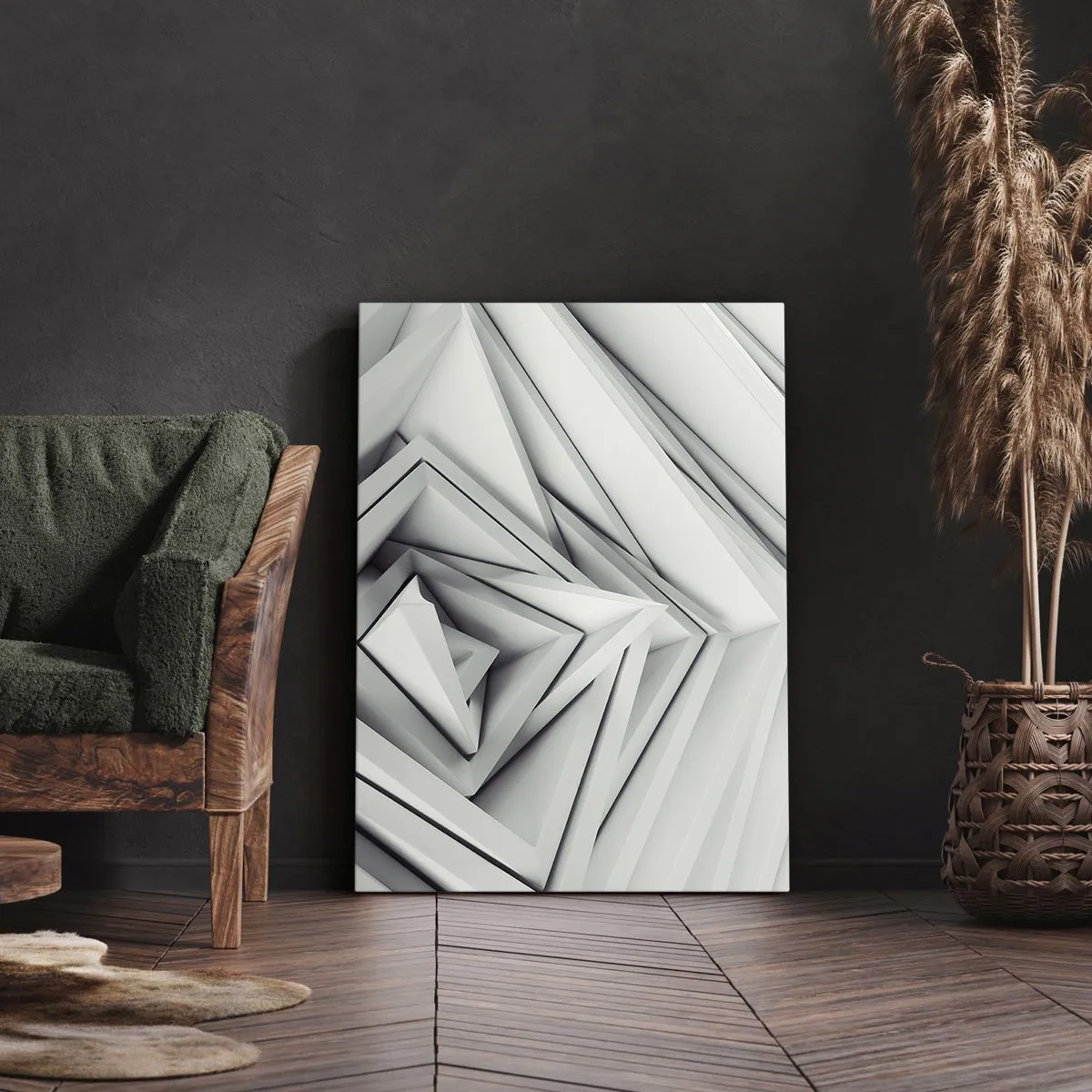 Tablou pe pânză - Muguri cu unghiuri ascuțite - 50x70 cm