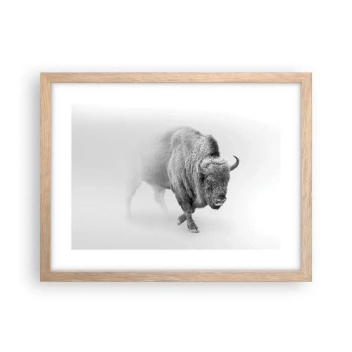 Poster în ramă de stejar deschis - Regele preriilor - 40x30 cm