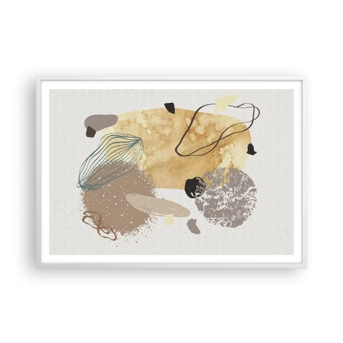 Poster în ramă albă - Fluiditatea aplicată - 100x70 cm