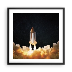 Poster în ramă neagră - Ad astra! - 50x50 cm