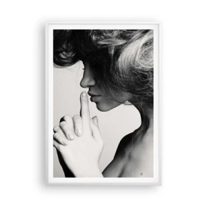 Poster în ramă albă - Ascultă-te pe tine însuți - 70x100 cm