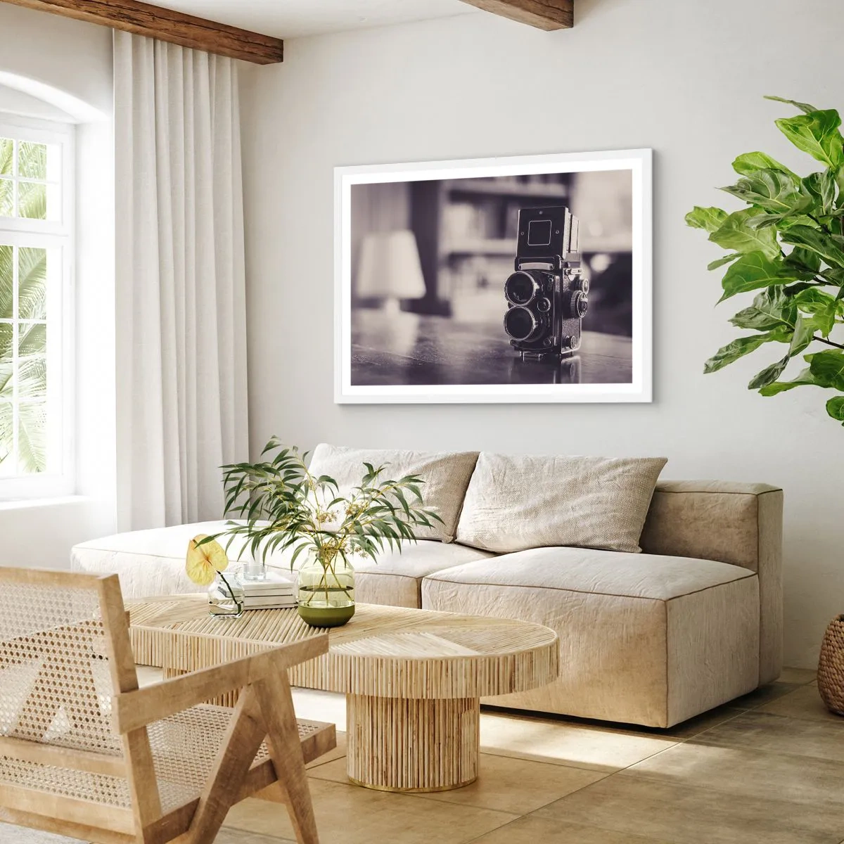 Poster în ramă albă - Magia fotografiei vechi - 91x61 cm