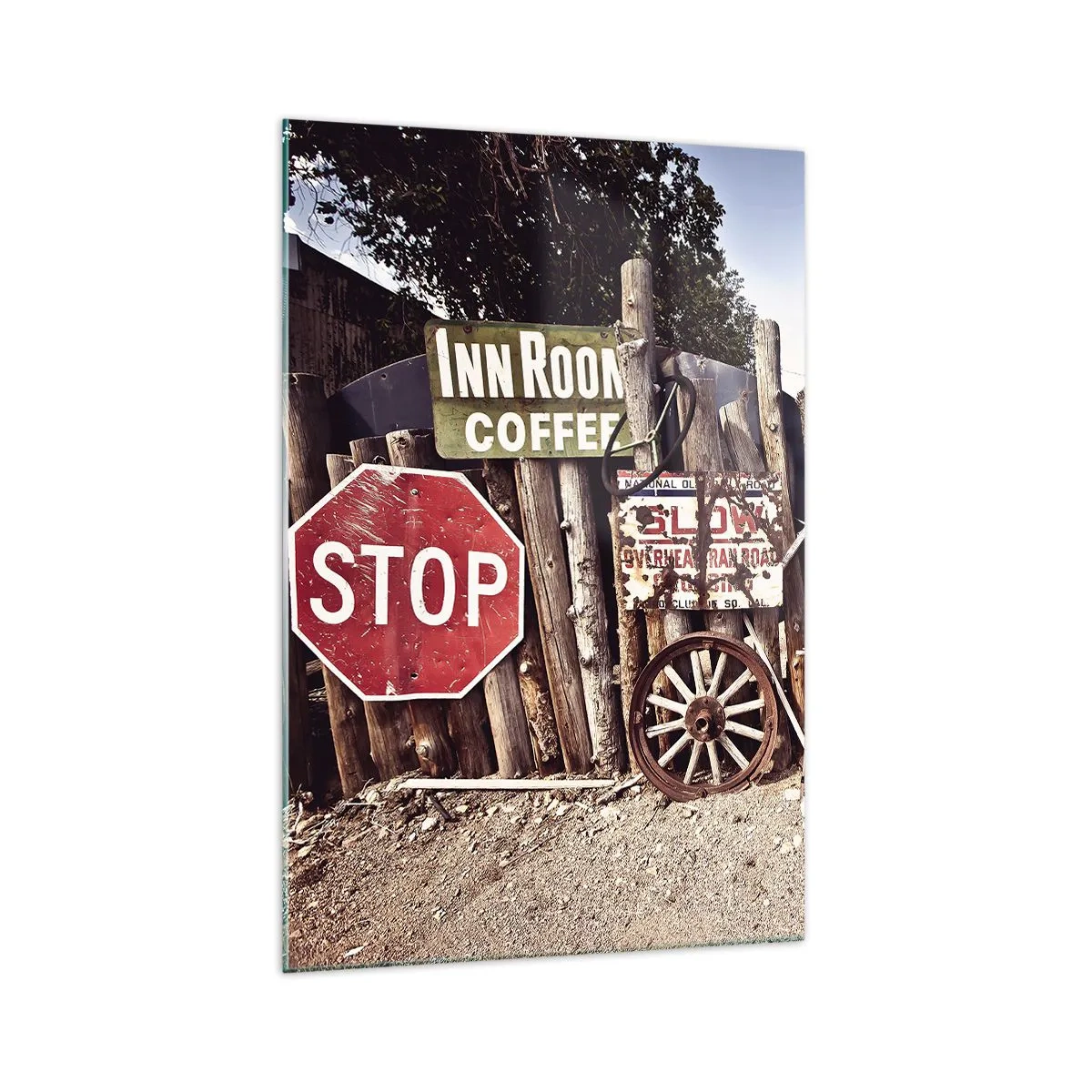 Tablou pe sticlă - Iar timpul s-a oprit - 70x100 cm