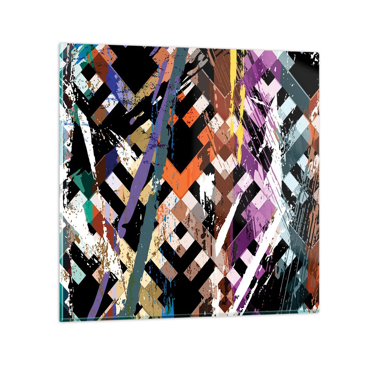 Tablou pe sticlă - La pătrat - 60x60 cm