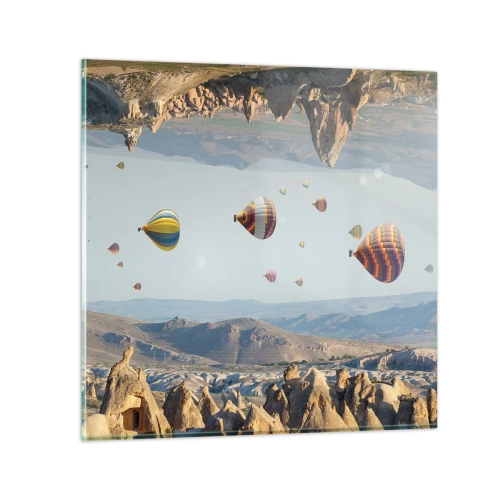 Tablou pe sticlă - Orice este posibil aici - 40x40 cm