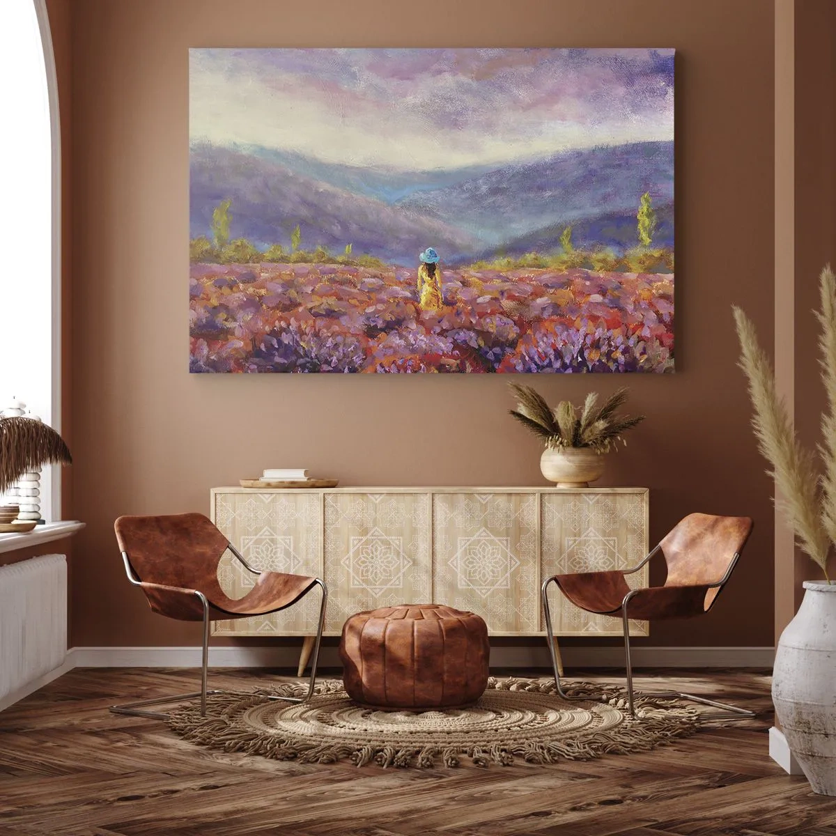 Tablou pe pânză - Într-o lume de lavandă - 70x50 cm