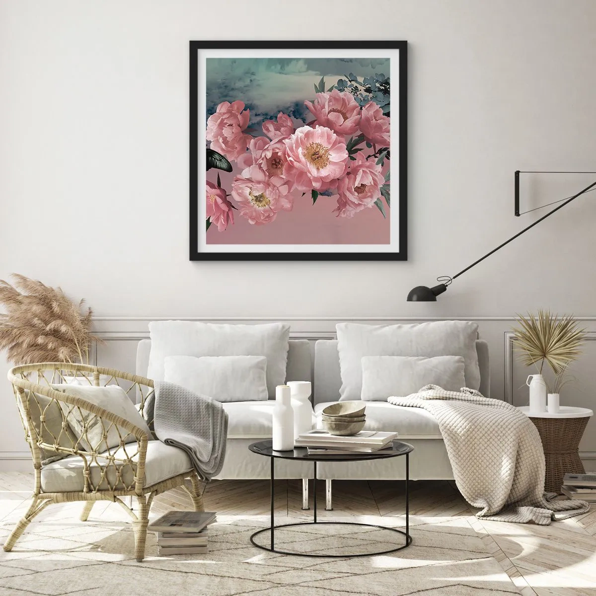 Poster în ramă neagră - Apogeul romantismului - 30x30 cm