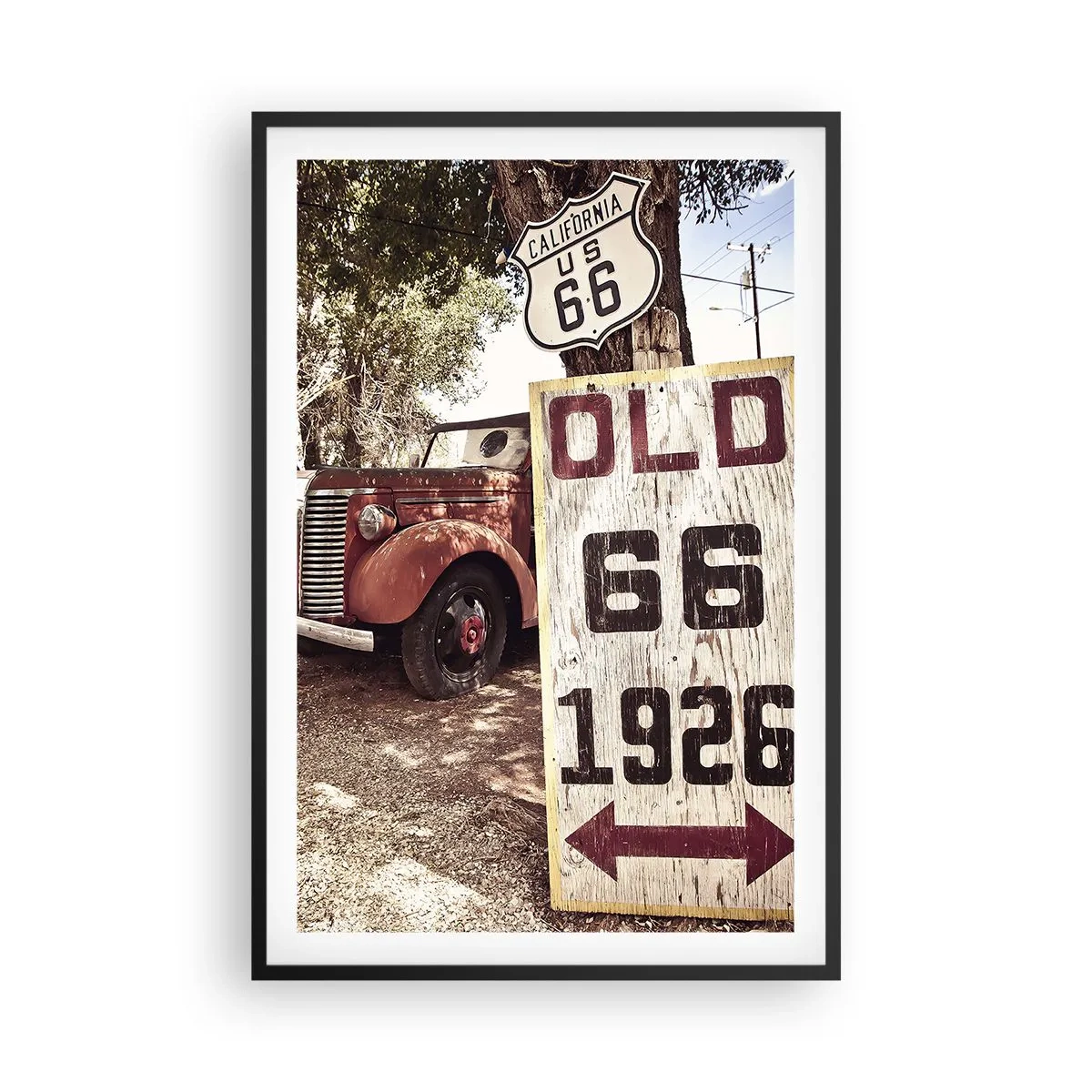 Poster în ramă neagră - O legendă provincială americană - 61x91 cm