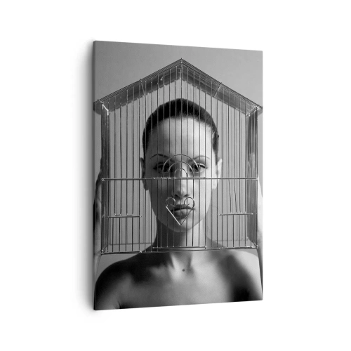 Tablou pe pânză - Un portret oarecum suprarealist - 50x70 cm