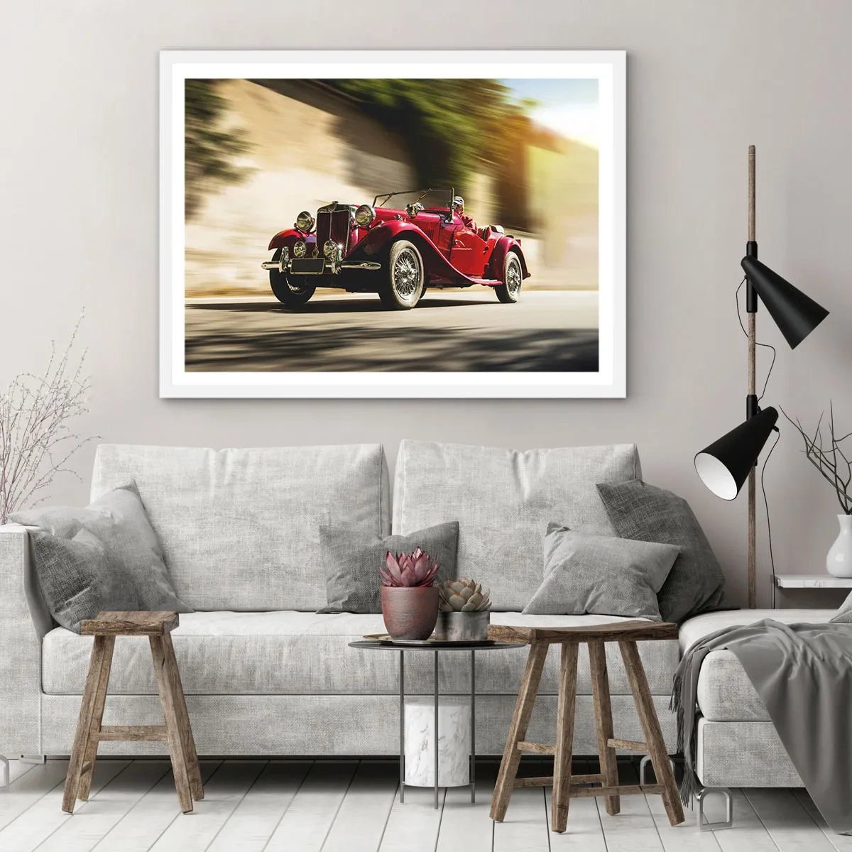 Poster în ramă albă - Mai frumoasă decât Nike din Samothrace - 40x30 cm